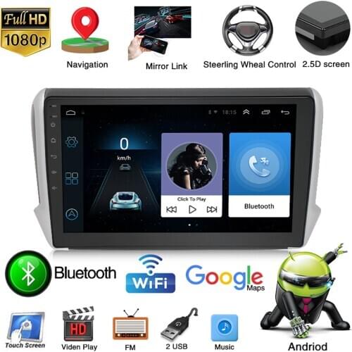 Suitable for Peugeot 2008 central control modified navigation smart Android big screen reversing video integrated machine