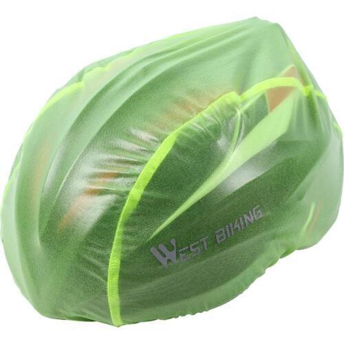 Racmmer Windproof Dust-proof Rain Cover MTB Road Bike Cycling Cycle Ultra-light Helmet Covers, 6 Colors Fluorescent Green