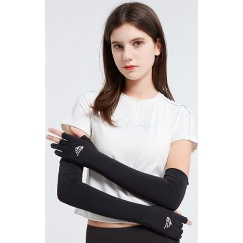 1 Pairs Unisex Cooling Arm Sleeves Elbow Cover Cycling Run Fishing UV Sun Protection Outdo Women Nylon Cool Arm Sleeves