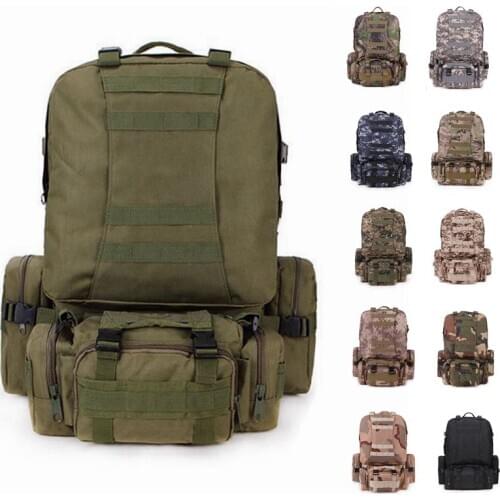 Outdoor Backpack Molle Military Backpack Tactical Backpack Rucksack Sports Bag Camping Hiking Backpack For Travel 12 Colors