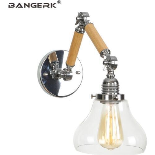 Edison Industrial Vintage Flexible Wall Lights Loft Long Arm Adjust LED Wall Lamp Sconces Indoor Home Decor Lighting Wandlamp