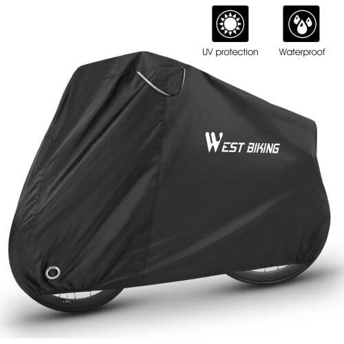 WEST BIKING Bike Protector Cover MTB Road Bicycle Rainproof Waterproof Anti-dust Wheel Frame Cover Scratch-proof Storage Bag