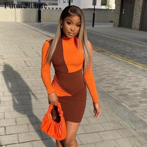 O-Neck Collar Green Women Shirt Dresses Club Party Long Sleeve Button Mini Dress Holiday 2021 Spring Streetwear SS1205