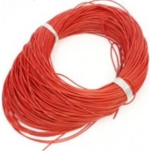 1 Meter 22AWG Silicone Wire/ Silica Gel Wire/ Silicone Cable (60/0.08, OD: 1.6)-Red Color
