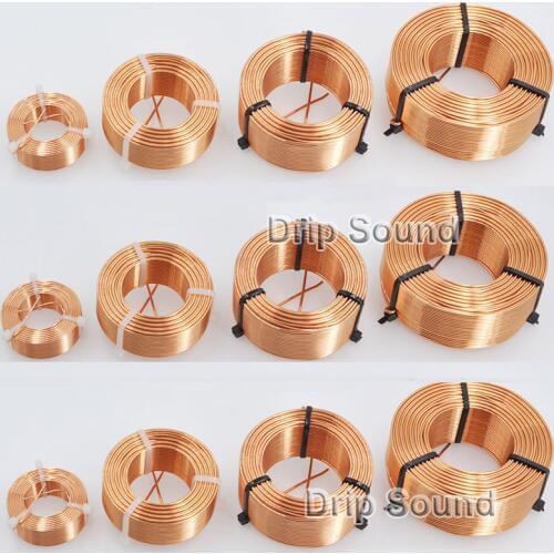 1pcs 0.8mm 0.2mH-1.8mH Audio Amplifier Speaker Crossover Inductor 4N Oxygen-Free Copper Wire Coil #Copper