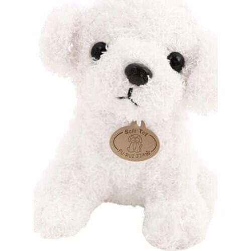 18CM /25CM Teddy Dog Kids Dolls Curly Stuffed Pet Soft Annual Doll Dog Teddy Decor and Collection Gift Party Anime For Kids P6R4