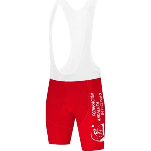 2021 Team Andalucia shorts cullotte ciclismo hombre ciclismo femenino unisex pantalon corto