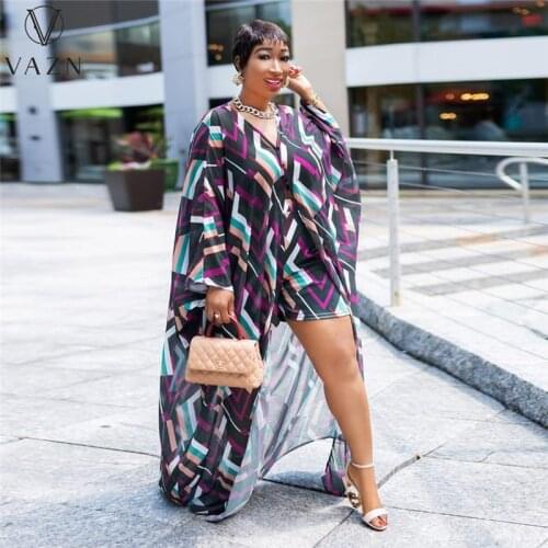 VAZN 2021 Autumn High-end Chiffon Holiday Set Full Sleeve X-Long Cloth Group Short Pants Women 2 Piece Set