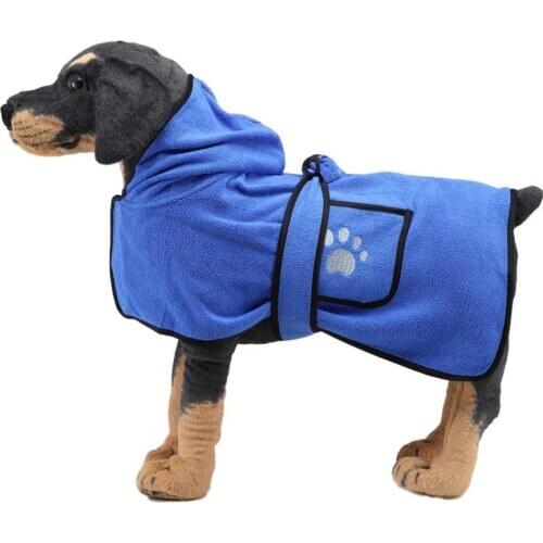 Soft Super Dog Bathrobe Pet Dog Towel For Small Medium Large Dogs Microfiber Pet Dog Cat Bath Drying Towel