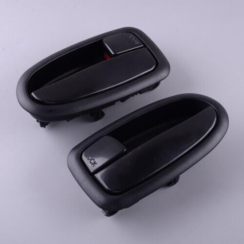 2Pcs Black Interior Door Handle Catch 82610-17010 82620-17010 Fit for Hyundai Matrix Lavita 2001 2002 2003 2004 2005 2006-2010