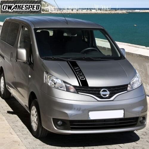 For Nissan NV200 Bonnet Sport Stripes Racing Styling Auto Body DIY Vinyl Decals Car Hood Engine Cover Decor Stickers