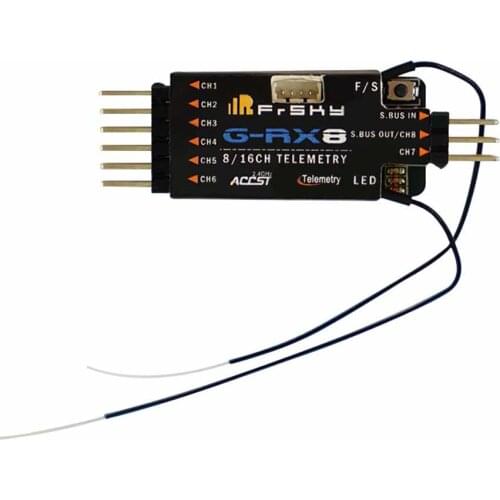 Frsky G-RX8 16CH Receiver PWM / Sbus output elemetry data Compatibility ACCST D16 / ACCESS mode For Gliders