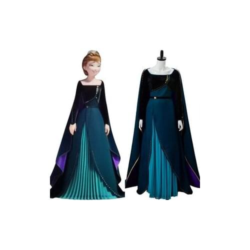 Frozen 2 Anna Queen Coronation Gown Suit Cosplay Costume