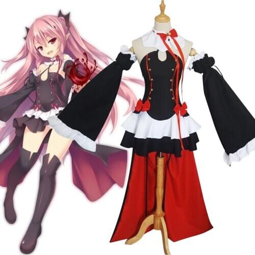 Anime Seraph Of The End Owari no Seraph Krul Tepes Uniform Cosplay Costume Full Set Dress Outfit