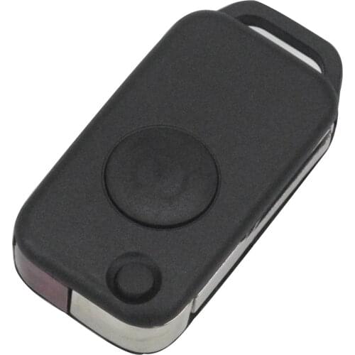 Kutery Folding Car Key Shell For Mercedes Benz SL SEC S E C AMG 1Button With HU39/HU64 Uncut Blank
