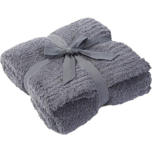 New 127*152cm/130*180cm Soft Knit Blankets For Beds Solid Throw Sofa Cover Bedspread Plaids Warm Blankets