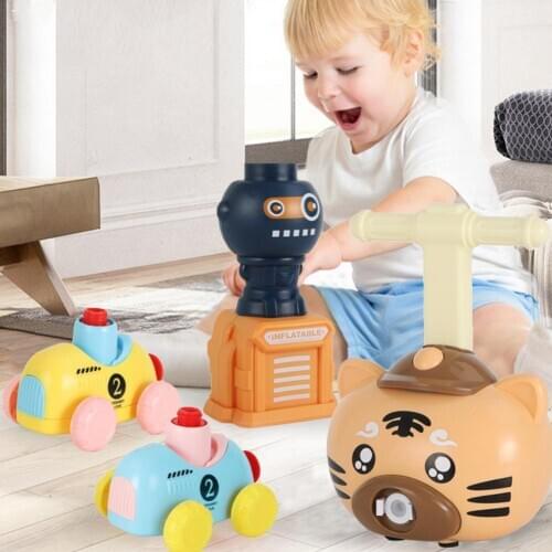 New Electric Balloon Car Inertial Power Car Toy Scientific Experiment Inertial Balloon Launcher 3 Year Old Kids Fun Toy