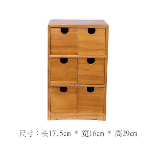 Organizador Organizer Desktop Full Solid Wood Office Stationery Storage Box Multilayer Drawer Type Debris File Cabinet Jewelry