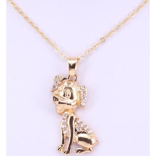 Hzew three breeds dogs pendant necklace animal necklace