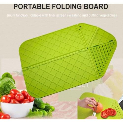 Plastic Chopping Board Folding Cutting Board Portable Camping Cooking Mat Non-slip Random Color Разделочная Доска