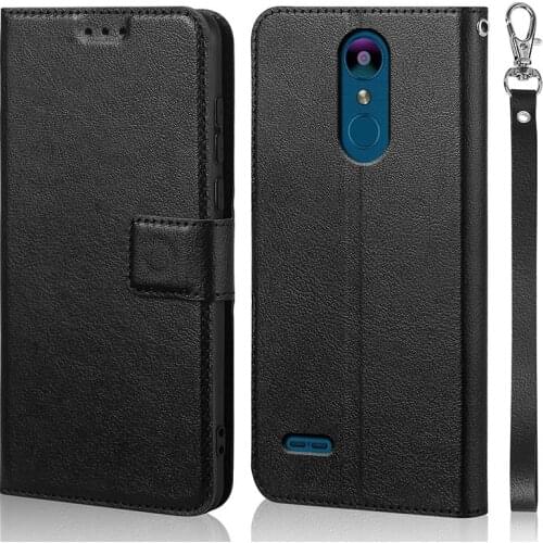 Luxury Flip Case for LG K9 / K8 2018 X210 Cover Original Book Design Leather Phone Coque Wallet Capa Stand With Strap Card
