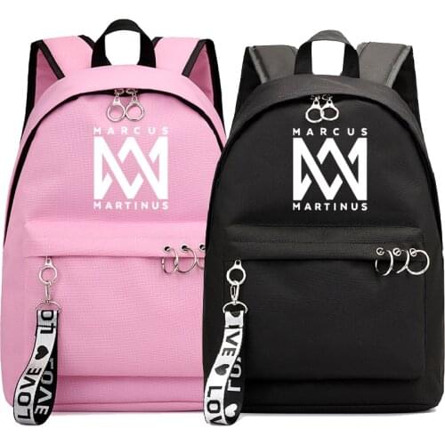 New Marcus Martinus Rucksack Students school bag Men Women Daily Mochila Casual Style Beautiful Travel Backpack for Teens Girls