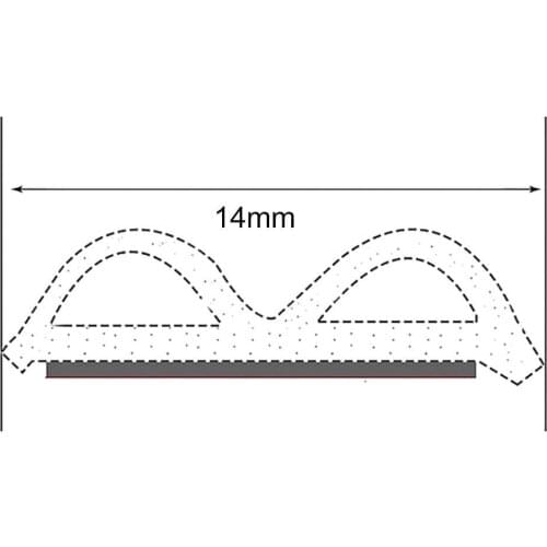 5m B-Shape Self Adhesive Car Window Door Edge Trim Noise Insulation Seal Strip External Modify Accessories