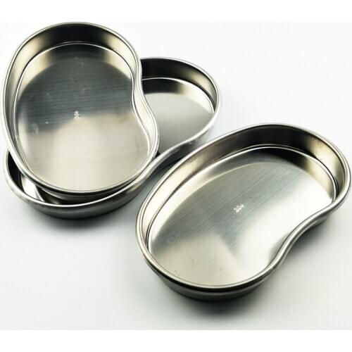 Silver Stainless Steel Tattoo Tray Surgical Disinfection Bending Plate For Permanent Makeup Eyebrow Tattoo Sterilization Tools