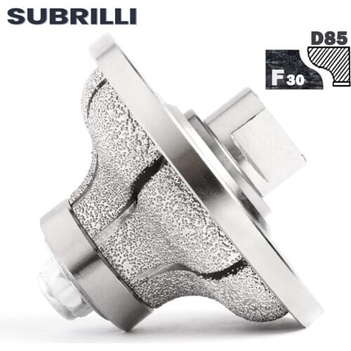 SUBRILLI Ogee F Shape Profiling Wheel For Granite Marble Concrete Grinder Diamond Vacuum Brazed Hand Profile Edge Router Bit