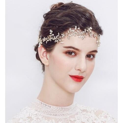 Bridal Headband Handmade Pearl Bridal Headdress Headband Headband
