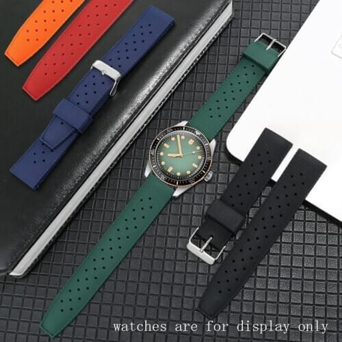 Texture Pattern Silicone Strap 20mm 22mm Soft Rubber Bracelet For Male Female Wristband Black Blue Orange Green Gift tool