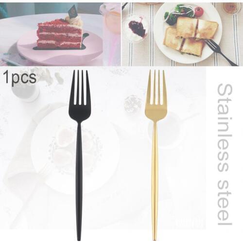 Universal Thickened Long Handle 304 Stainless Steel Tableware Dessert Fork for Kitchen Food Tableware Dinnerware