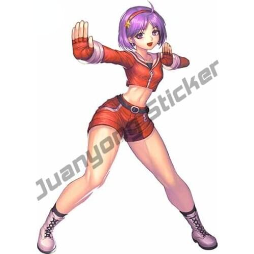 Anime Girl Vinyl Car Sticker Exterior Accessories Bumper Camper Yacht Windshield Occlusion Scratch Car Decoration Decal KK13x9cm