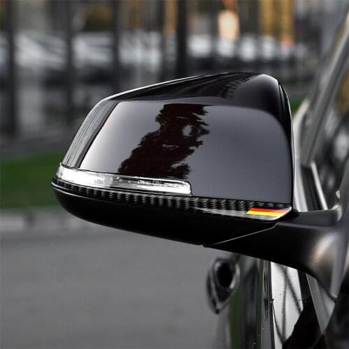 Carbon Fiber Side Wing Mirror Protector Frame Cover Trim for BMW X1 E84 2011-2015 Car Accessories Stickers Exterior Decoration