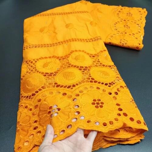 African Lace Fabric 2021 High Quality Swiss Voile Lace Cotton Dry Embroidery Fabric Latest Dubai Style Nigerian Lace Fabric 5Y