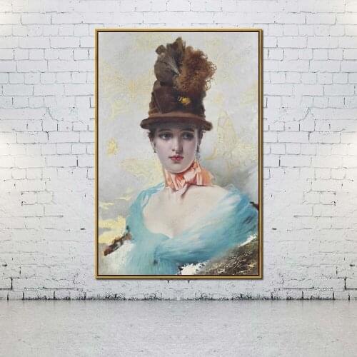 Artcozy Oil Canvas Painting victory matteo corcos art For Home Decoration Wall Art