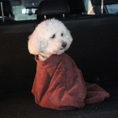 Dog Bathrobe Pet Dog Bath Towel for Small Medium Large Dogs Microfiber Super Absorbent Pet Drying Towel