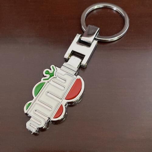 Nwe Zinc Alloy Key Ring For ALFA ROMEO Keychain Mito 147 156 159 166 Giulietta Spider GT Car Logo Accessories