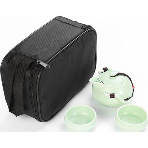 Tea set Portable Travel 1 Teapot 2 Teacups ,gaiwan Beautiful GongFu teapot kettle, Ceramic Portable Teaset,Coffee Cup gaiwan