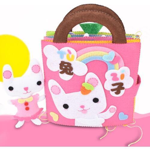 Baby 3D Cloth Story Book Non-Woven Animal Painting Manual Intelligence Kid Imagination Early Education Development Reading Book