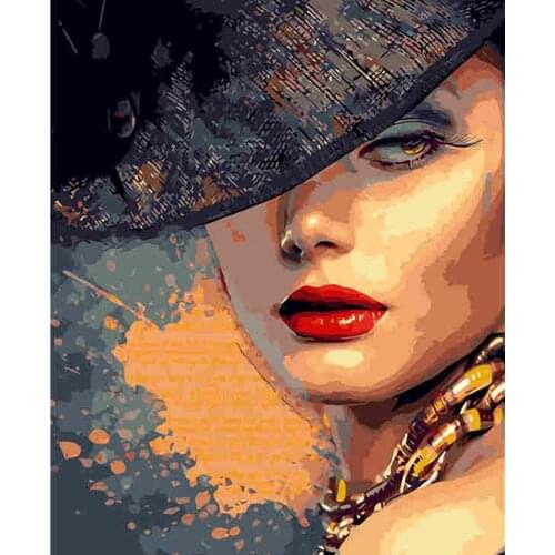 GirlDIY Painting By Numbers Wall Art Picture Acrylic Coloring Paint On Canvas For Home Decors Artwork 40x50cm