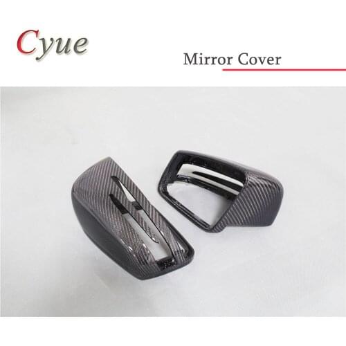 Glossy Carbon Fiber Replacement Style Mirror Cover for Mercedes Benz W204 W176 W117 W218 W212 W207 X156 A C E CLA CLS GLA Class