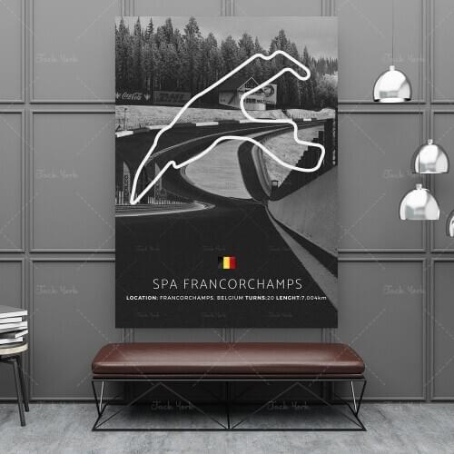 HD Print Modern Spa Francorchamps Modern Poster Painting