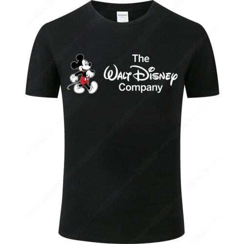 Mickey Mouse Summer Cotton T-shirt for Men and Women Casual Fashion Short-sleeved Trend Printing Brand Disney Top Asian Size