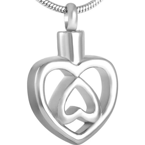 3 Colors Heart Stainless Funeral Pet/Human Ashes Urn Pendant Necklace Memorial Jewelry Free Shipping