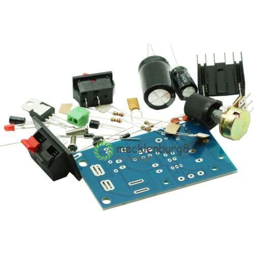 LM317 Step Down DC 5V-35V to 1.25V-30V DIY Kits AC / DC Power Supply PCB Module 5K Adjustable Resistor with ON / OFF Switch