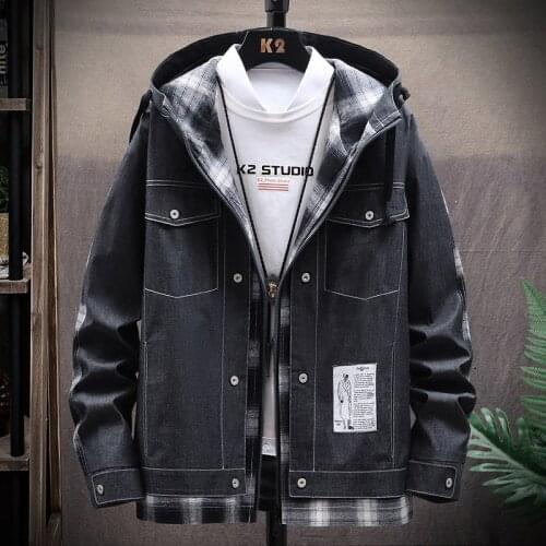 Mens Jacket Spring Autumn 2021 New Arrival Korean Version Fashion Slim Fit Overkill Jacket Casual Popular Logo High Quality