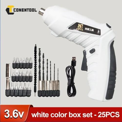 Electric Screw driver Set Cordless Electric Drill Screwdriver Set Maximum Screw Diameter ABS Material Portable Repair Tool