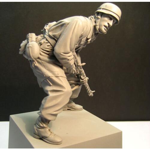 Unpainted Scale 1/16 120mm Uncolor paratrooper not have base toy Resin Model Miniature resin figure Unassembly Unpainted