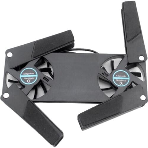 Computer Cooling Pad,Portable Notebook Radiator Foldable Dual Fan Cooling Pad Computer Notebook Computer Cooling
